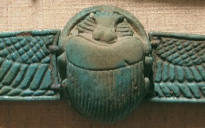 Winged scarab