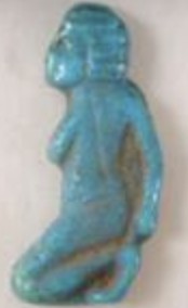 Blue glazed woman captive Blue glazed woman captive