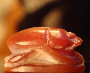 Carnelian god Khepri scarab