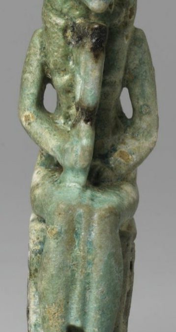 Enthroned Bastet - Green and black