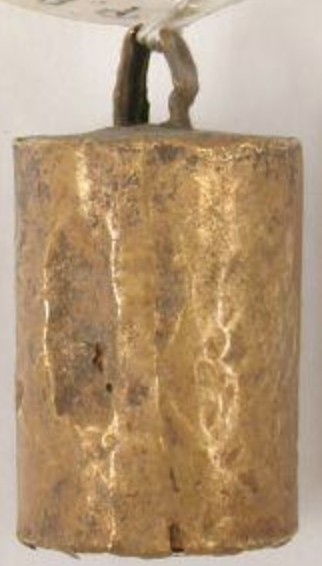 Gold foil cylindrical case