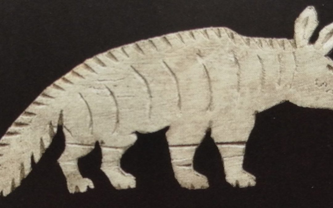 hyena ivory inlay
