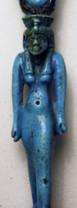 Isis-Hathor - Blue/black glaze