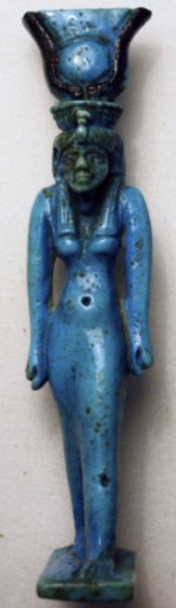 Isis-Hathor - Blue/black glaze Isis-Hathor - Blue/black glaze