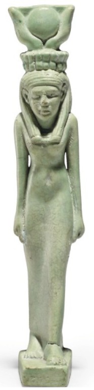 Isis-Hathor - Green glaze H 10.0 Isis-Hathor - Green glaze H 10.0