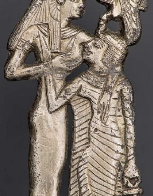 Isis/Hathor rare representations 1 - Gilded silver Hathor