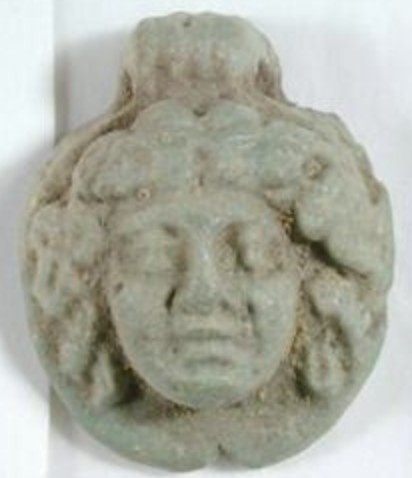 Medusa head - Green glaze