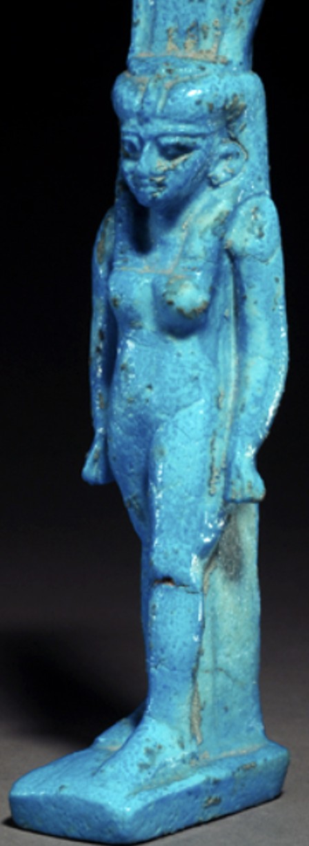 Nehemtawy - Blue glaze, sistrum broken Nehemtawy - Blue glaze, sistrum broken