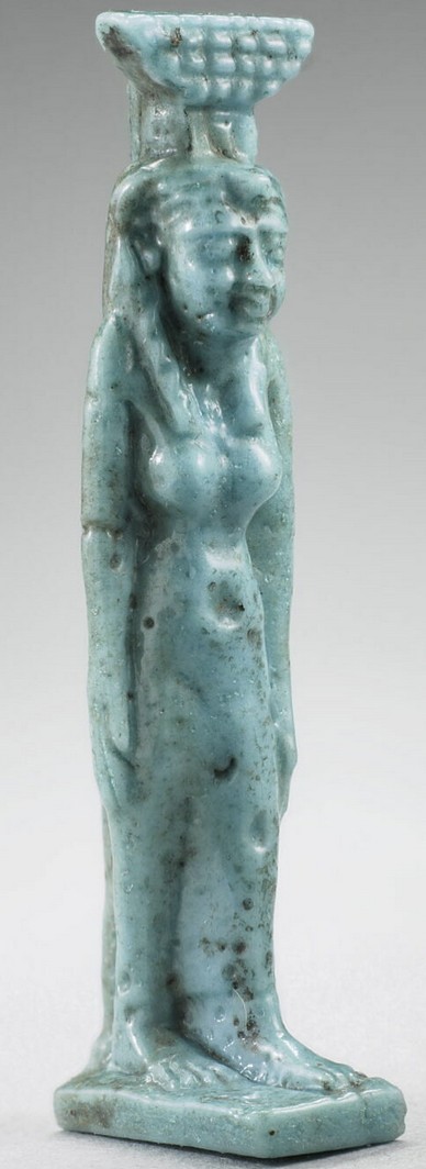 Nephthys - Blue/green glaze Nephthys - Blue/green glaze