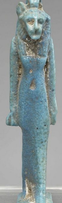 Sekhmet - Blue glaze H 6.4 Saite Dynasty 26