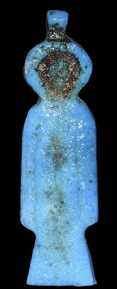 Unusual blue glaze loop soldered Isis knot Unusual blue glaze loop soldered Isis knot